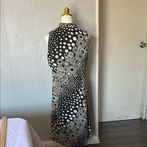 Trio New York Asymmetrical Black and White Dress - Picture 3 of 6